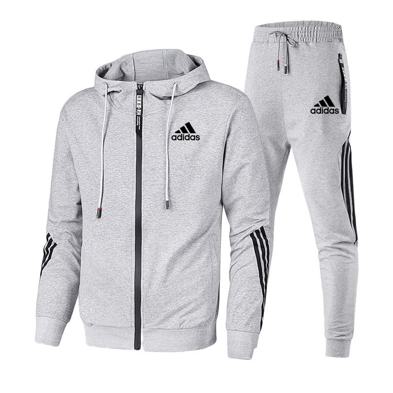 Mới Set Đồ Thể Thao Adidas Gồm Áo Hoodie + Quần Năng Động Thời Trang Cho Nam