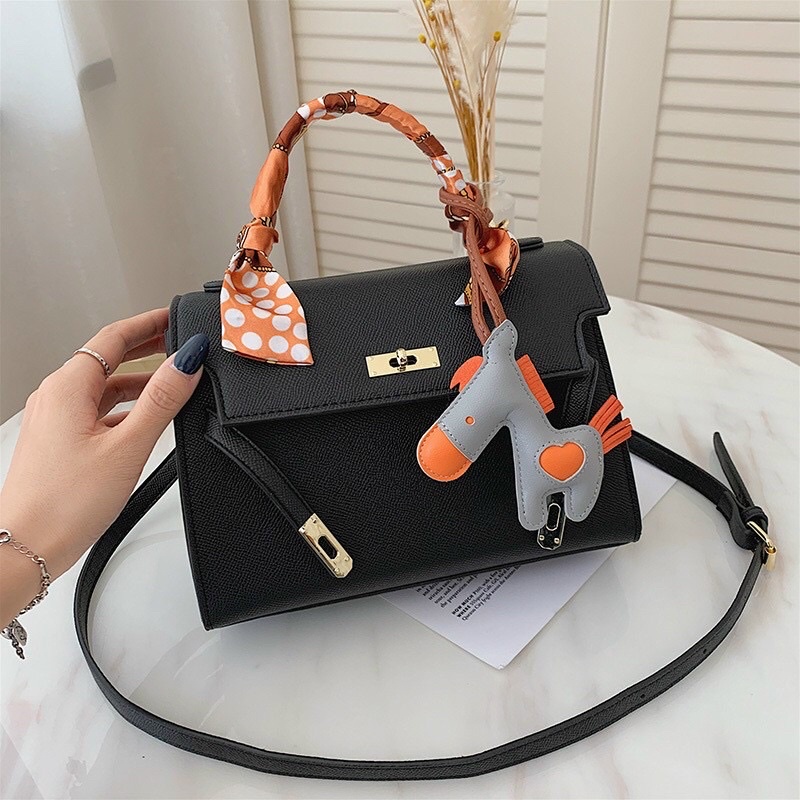 🌺  Túi hm mini size 19- Túi hm da rắn mini màu trắng, đen, bò- Saoshop