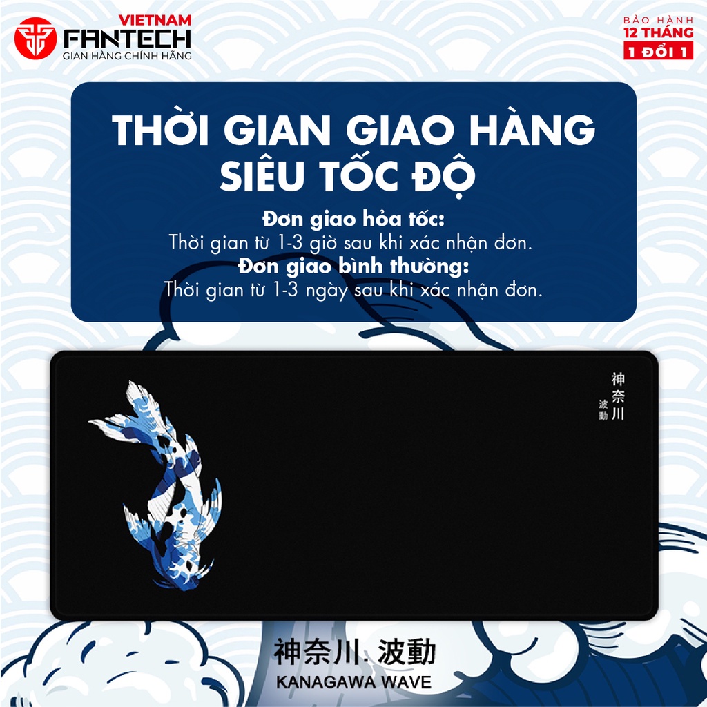 Miếng lót chuột chơi Gaming FANTECH MP905 DESK MAT - Chất liệu cao su tự nhiên, đế chống trượt