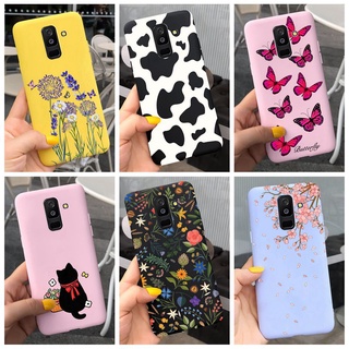 Ốp điện thoại TPU dẻo in hoạt hình đáng yêu cho SAMSUNG GALAXY A6 PLUS A6+ 2018 A605F A600F