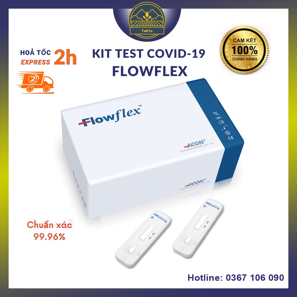 Que Test Nhanh Kit Test Covid 19 Flowflex Antigen Rapid Test Kháng Nguyên Chính Hãng Công Nghệ Mỹ