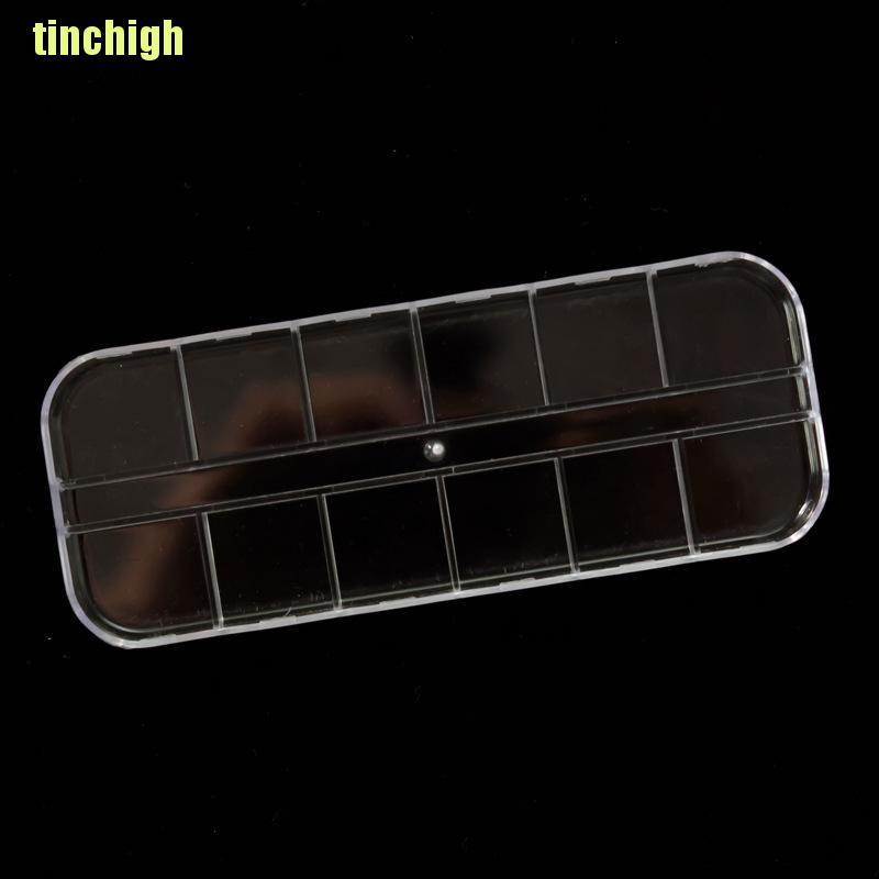 Hộp nhựa trong suốt 12 ngăn cho dụng cụ làm móng