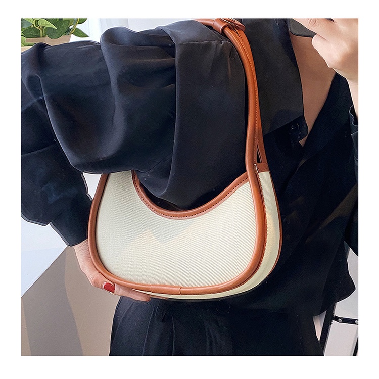 Túi Xách JASMIN NOIR Đeo Chéo Hình Bán Nguyệt Thiết Kế Đơn Giản Thời Trang Cho Nữ