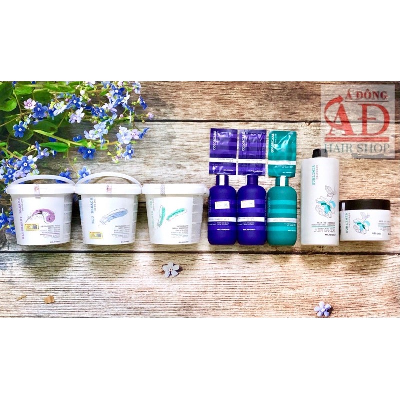 [+Tặng mũ trùm] Bộ dầu gội khử vàng Elgon Silver shampoo 300ml + Dầu ủ Elgon Sublimia phục hồi tóc hư tổn do tẩy 500ml