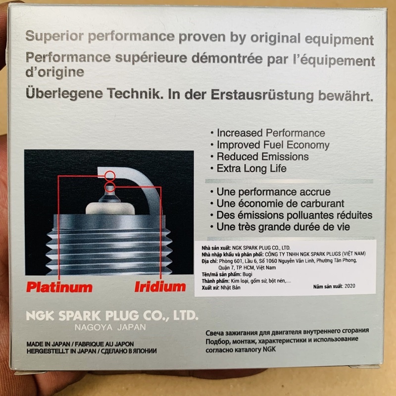 Bugi NGK Laser Iridium Premium SILMAR9B9 - 95399 Dùng Cho Honda SH 300i - SH Việt Nam 125 150 2020 - Made in Japan