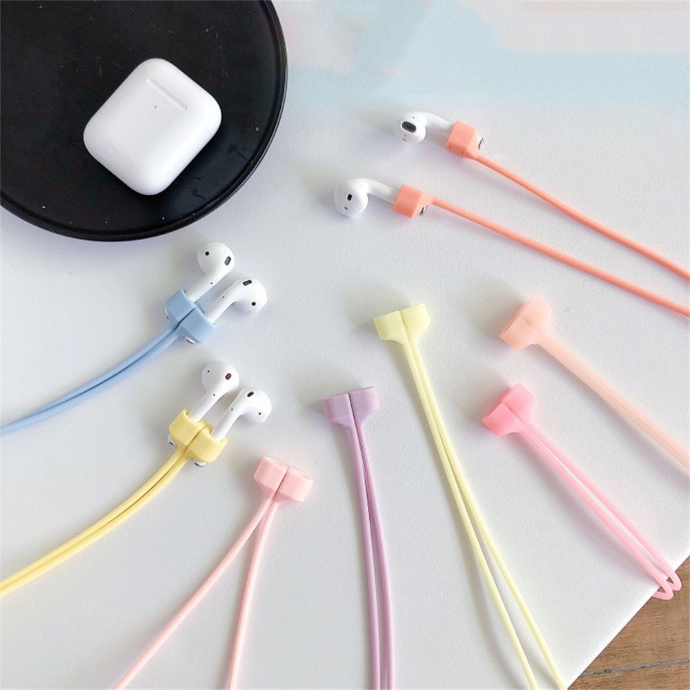Dây đeo tai nghe bằng silicon nhiều màu chống thất lạc thiết kế thời trang