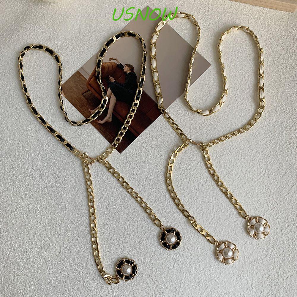 Thắt Lưng Phối Dây Xích Và Tua Rua Phong Cách Punk Thanh Lịch Mới Cho Nữ