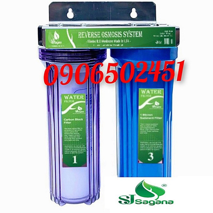 [FREESHIP 99K_COMBO Bộ lọc nước sinh hoạtgia đình , lọc máy cafe, hồ cá .. 2 cấp 20C3