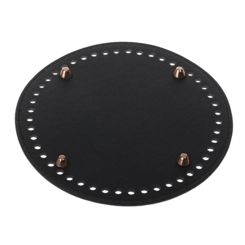 Túi Xách Da Đính Đinh Tán Đáy Tròn DIY