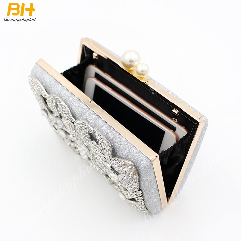 Túi Xách Nữ Đính Ngọc Trai Phong Cách Âu Mỹ Sang Trọng Thời Trang