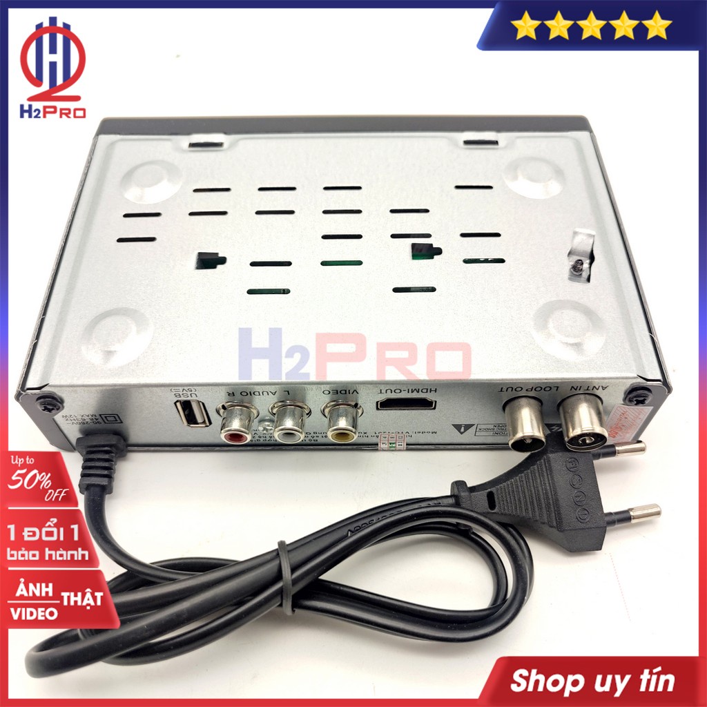 Đầu thu kỹ thuật số DVB T2 VTC-T201 H2pro cao cấp-xem truyền hình miễn phí-sắc nét-đa kênh, đầu thu dvb t2 vtc t201