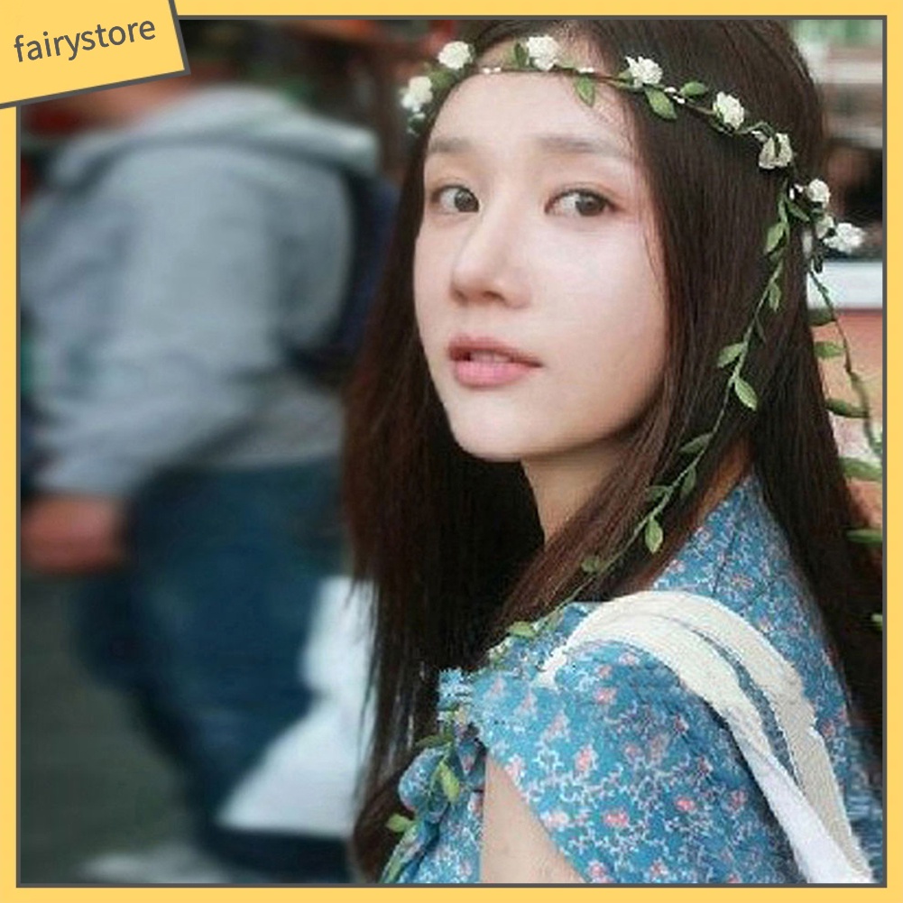 Vòng hoa phong cách boho thời trang dành cho cô dâu