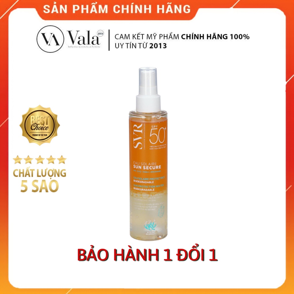 Xịt chống nắng thấm cực nhanh SVR Eau Solaire Sun Secure 200ml