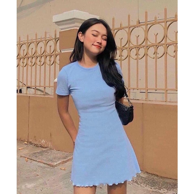 Váy Body Trơn Màu Pastel Nữ MEESTORE - Đầm Body Dáng Ngắn Phong Cách Hàn Quốc