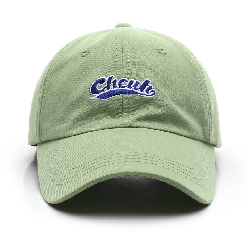 Mũ Lưỡi Trai Bóng Chày LINJW Mềm Thêu Chữ Có Thể Điều Chỉnh Phong Cách Hàn Quốc