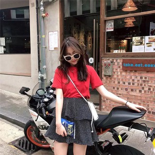 Chân váy xòe chấm bi a194