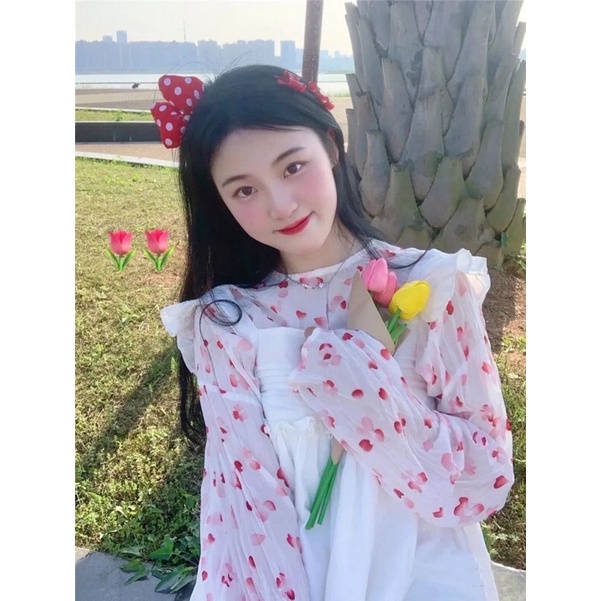 SET YẾM BABY DOLL + ÁO VOAN NHÚNG CÁNH HỒNG RƠI, TIỂU THƯ XINH XẮN | BigBuy360 - bigbuy360.vn