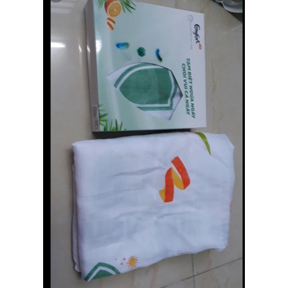 Hộp quà khăn tắm cao cấp in hình dễ thương Comfort