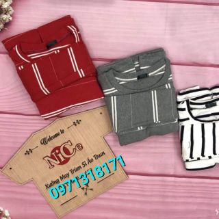 🎁🎁🎁 Đầm thun gân body sọc tay dài 🎁🎁🎁