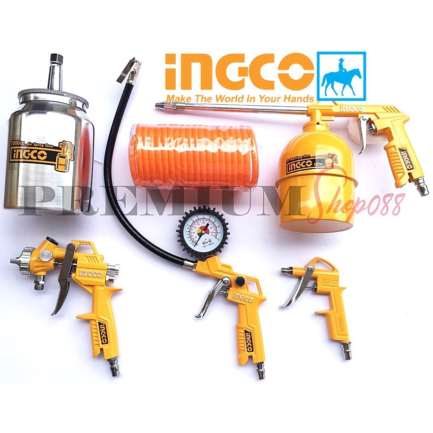 INGCO Bộ 5 Công Cụ Dùng Khí Nén AKT0051-3