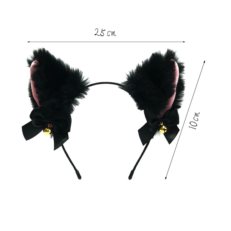 Cài tóc kiểu tai mèo hoạt hình có chuông