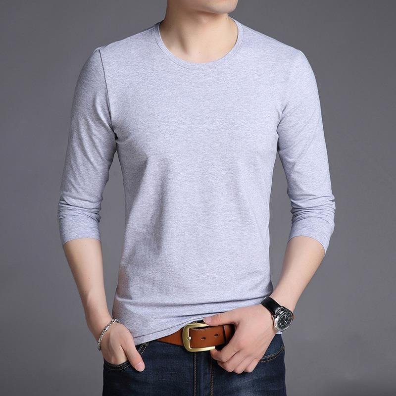 (Ảnh thật)Áo thun nam dài tay dáng ôm phong cách HQ | BigBuy360 - bigbuy360.vn