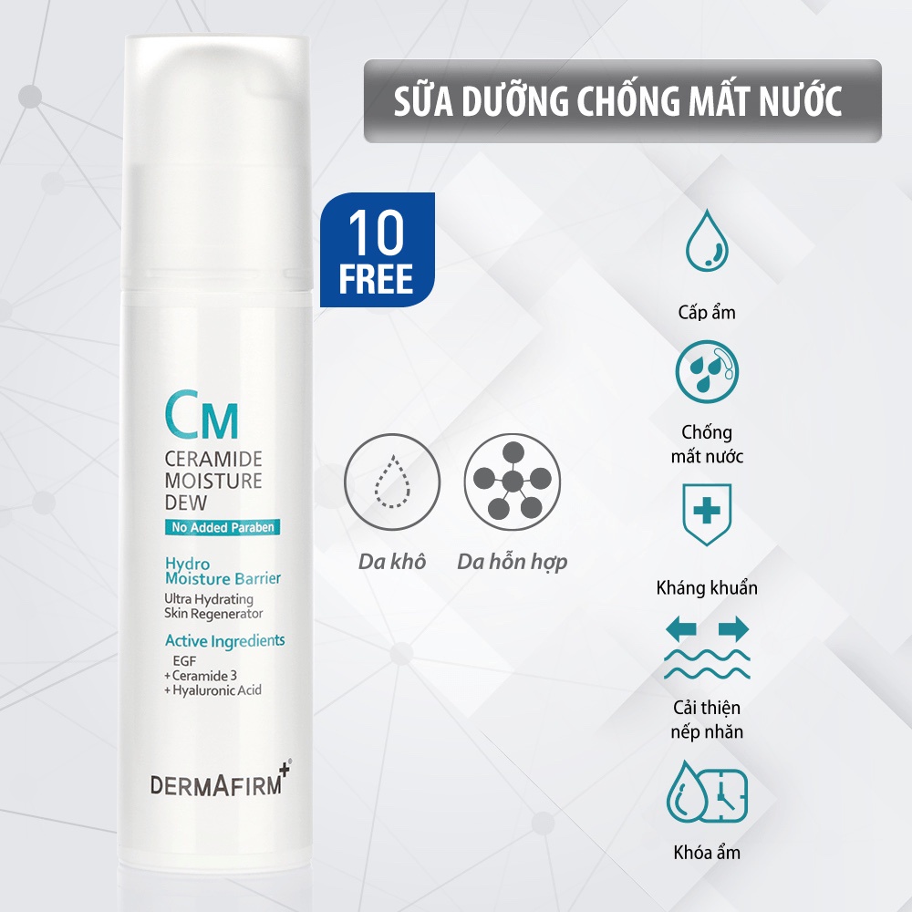 Sữa dưỡng công thức tạo màng chống mất nước Dermafirm - (CERAMIDE MOISTURE DEW) 120ml - CMD120 | BigBuy360 - bigbuy360.vn
