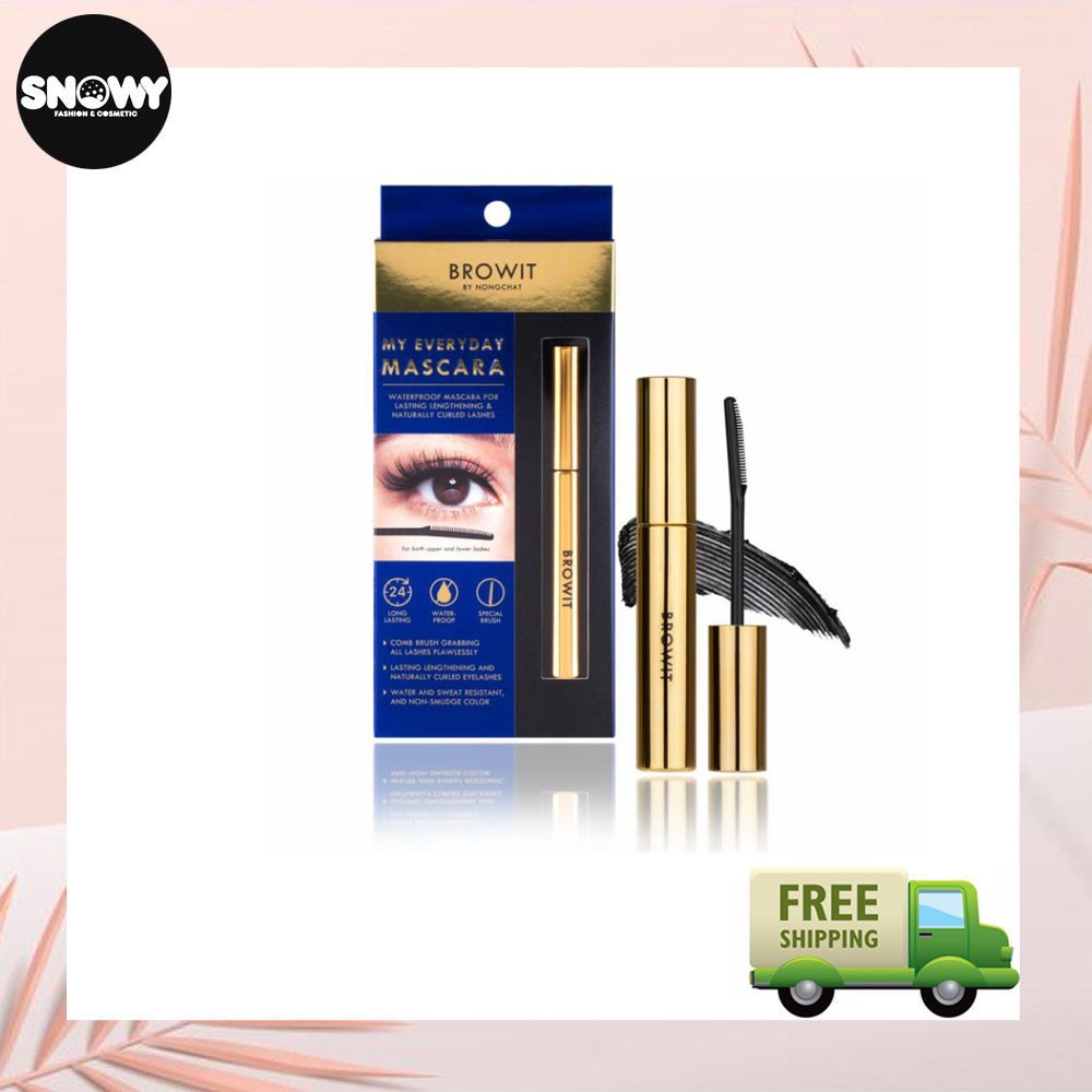 Mascara Browit Nongchat Thái Làm Dày Dài Mi Chuyên Dụng Cho Makeup