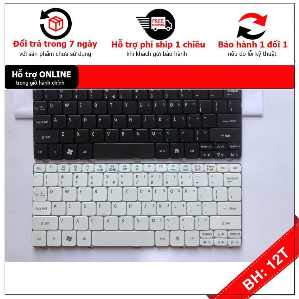 BH 12TH Bàn Phím Cho Acer Aspire One D255 D257 Trắng - Hàng mới 100% Bảo Hành 12 Tháng Toàn Quốc | BigBuy360 - bigbuy360.vn