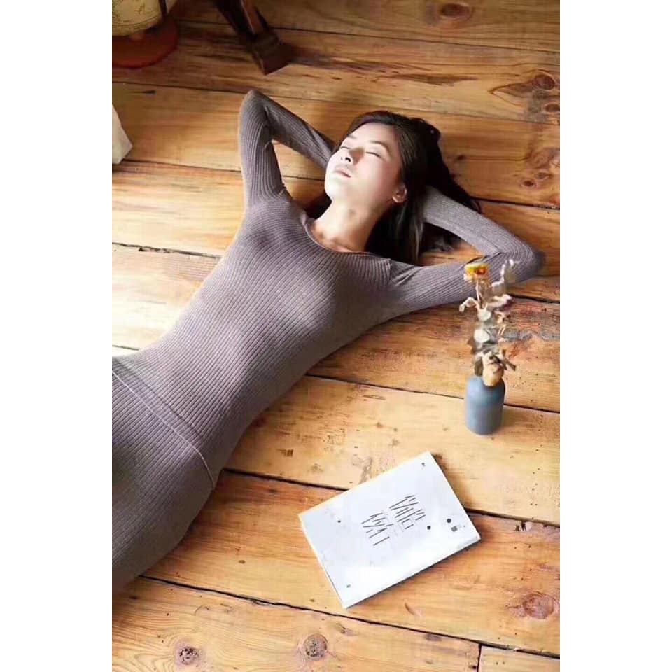 Bộ giữ nhiệt len tăm (hàng loại 1) | BigBuy360 - bigbuy360.vn