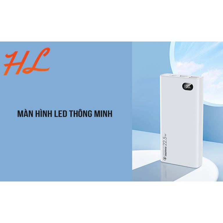 Pin Dự Phòng Sạc Nhanh Remax RPP-292 20000mAh QC3.0 18W, 22.5W và PD20W - 4 Cổng Sạc Ra/ 3 Cổng Sạc Vào - Hunglongpc
