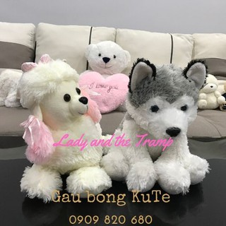 Gấu bông - Chó tiểu thư và Husky