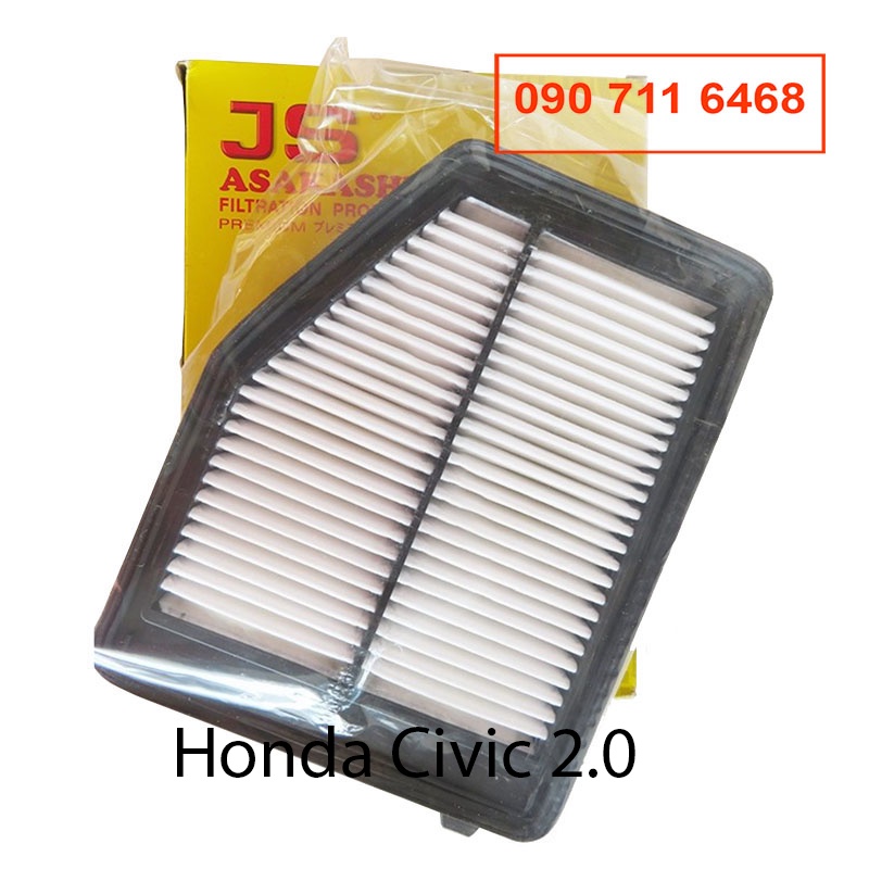 Lọc gió động cơ xe Honda Civic 2.0 2012, 2013, 2014, 2015, 2016 17220-R1A-A01 JS Asakashi, giá tốt