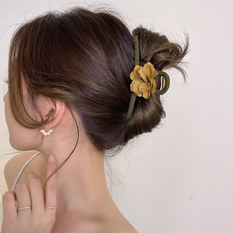 Kẹp Tóc Một Bên Cỡ Lớn Phong Cách Mori Retro Mùa Hè Mới Cho Nữ