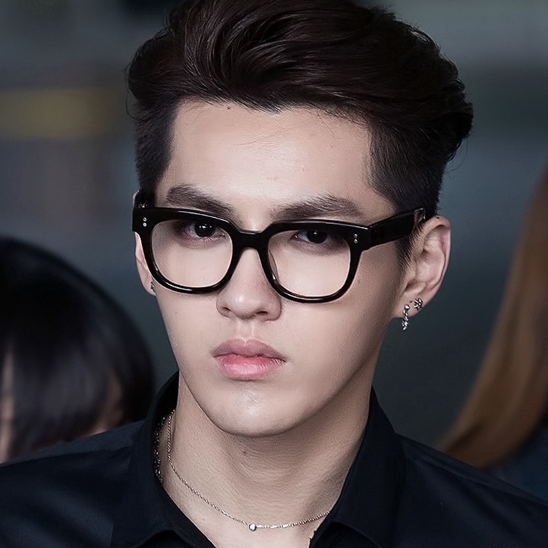 Kính gọng vuông chống ánh sáng xanh phong cách retro cho nam nữ