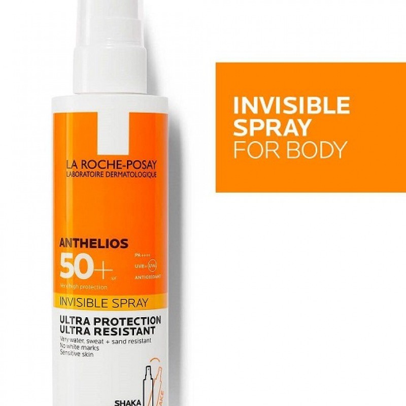 Xịt chống nắng body La roche-Posay Anthelios Spray Invisible SPF50+ - 200ml