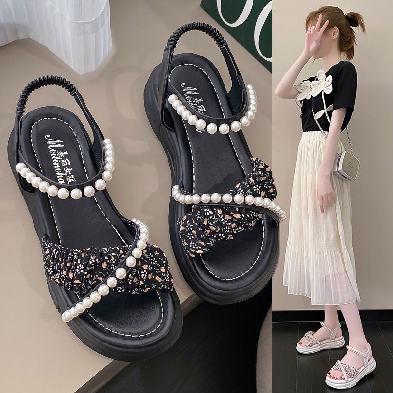 Giày Sandal Thể Thao Đế Dày Tăng Chiều Cao Thời Trang Mùa Hè Dành Cho Nữ