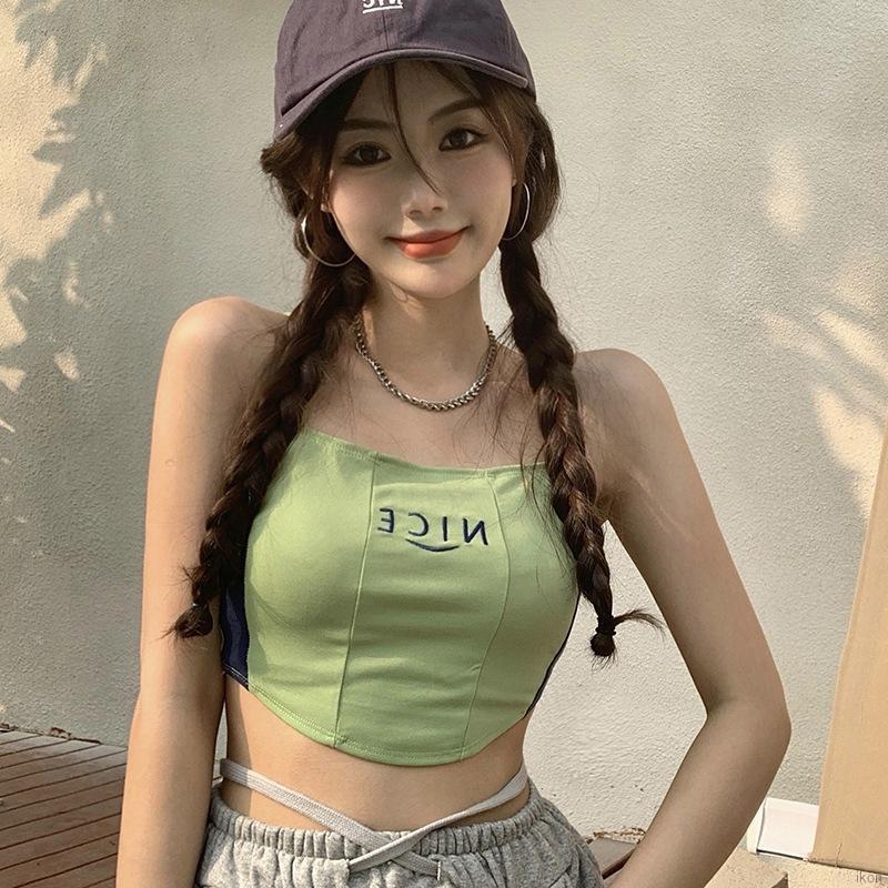 Áo croptop 2 dây thời trang quyến rũ cho nữ