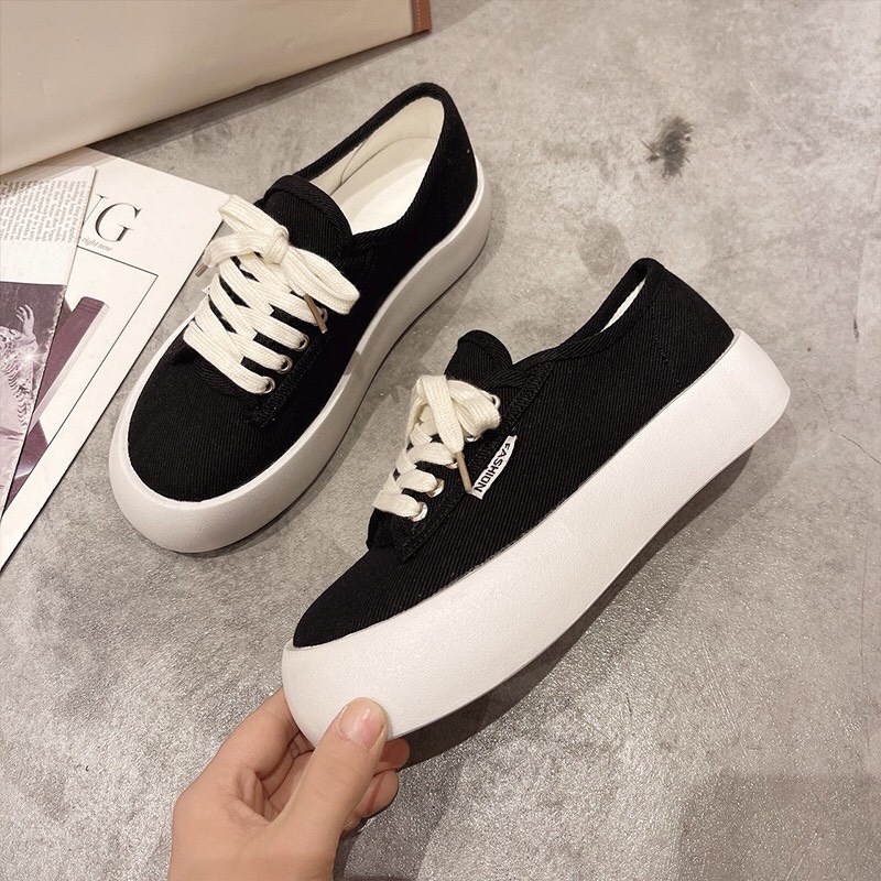 Giày thể thao bánh mì đế cao fashion