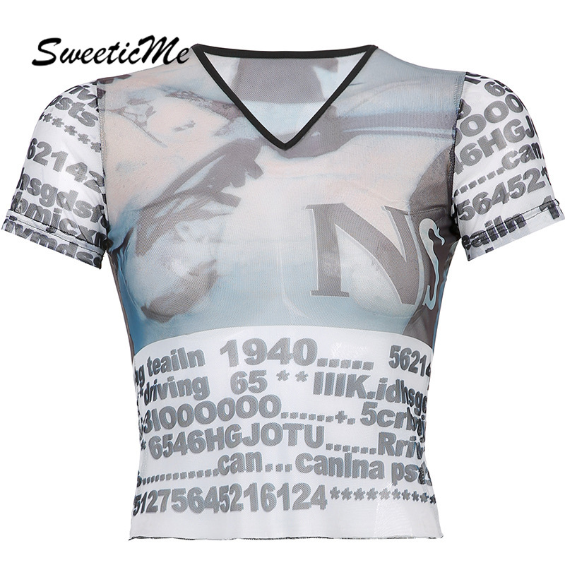 Áo Thun Nữ Ngắn Tay Cổ Tròn Thời Trang 2021