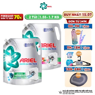 Combo 2 Túi Nước Giặt Ariel Cửa Trước Nhiều Mùi Hương Túi 1.85 Kg 1.7 Kg