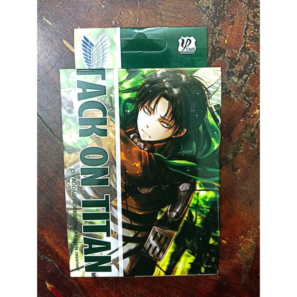 Bộ bài Tây anime Attack on titan, bộ tú poker tấn công người khổng lồ 54 lá in hình anime manga dễ thương độc đáo