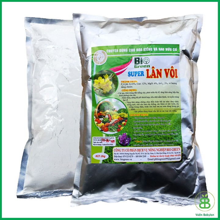 Tinh Vôi Khử Trùng Đất Và Xử Lý Đất Cao Cấp 2KG