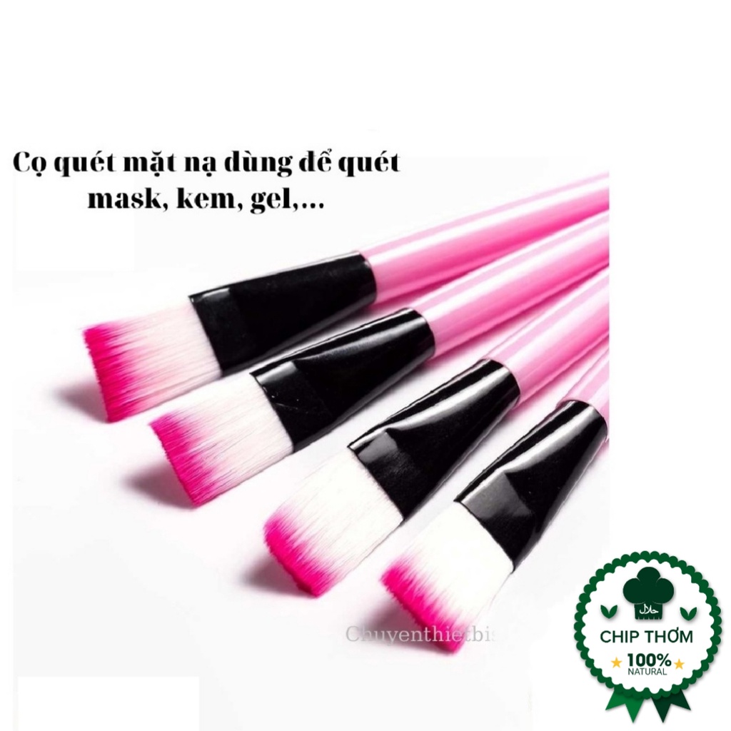 Cọ quét mặt nạ,cọ đắp nạ,cọ mask,cọ nạ silicon,cọ cán hồng