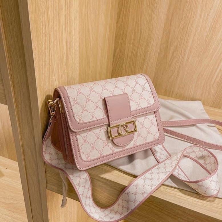 ❣️FREESHIP❣️ Túi xách nữ đeo chéo khoá ngang dây bản to SHOP dodacaocap tuyen si toan quoc