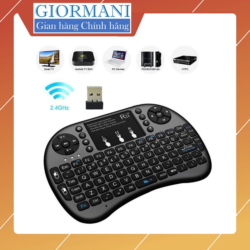 Chuột bay điều khiển Laptop Smart Tivi TV Box Pin Sạc Lithium - Hàng cao cấp GIORMANaptpoo