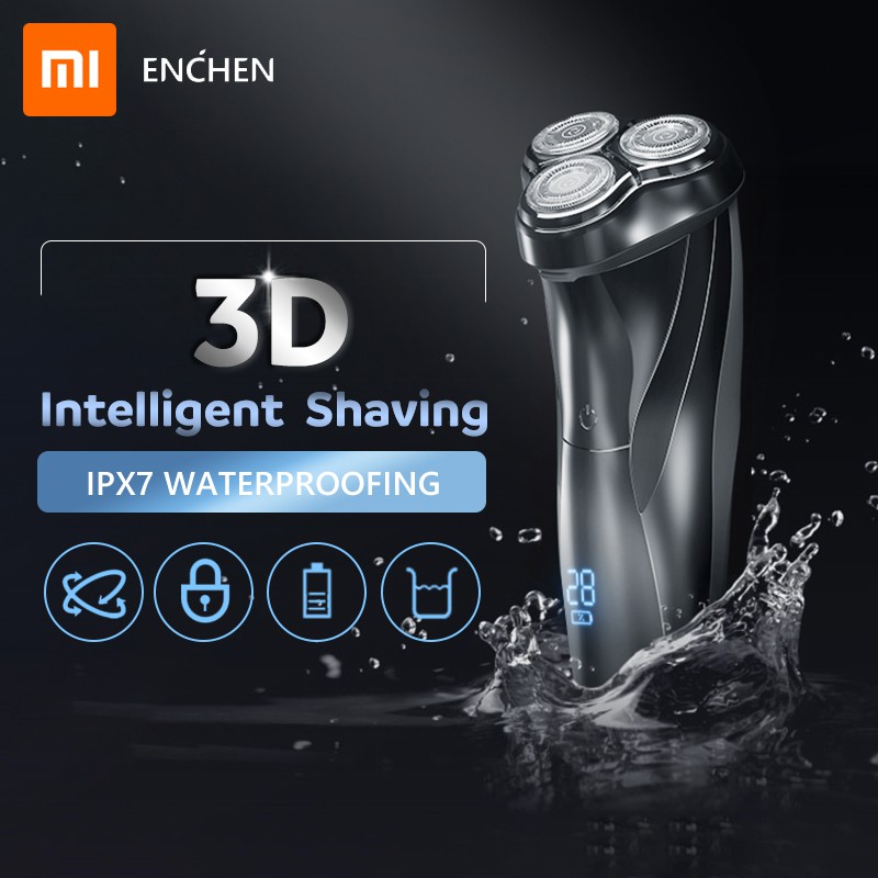 Máy Cạo Râu Xiaomi Youpin Enchen BlackStone 3 Electric Shaver 3D Blackstone3 Chống nước thế hệ 3