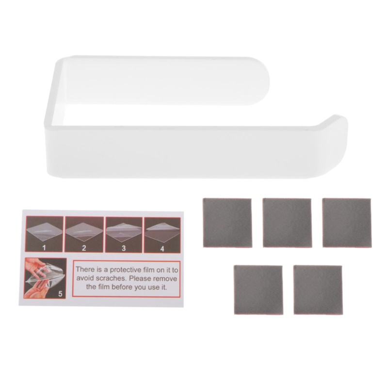 Giá Đỡ Cuộn Giấy Vệ Sinh Bằng Acrylic Không Cần Khoan Tiện Dụng Cho Phòng Tắm