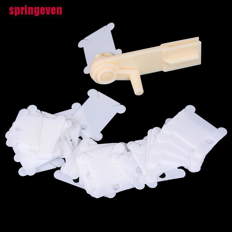 Bộ 1 Cuộn Dây Và 30 Cuộn Chỉ Thêu Bằng Nhựa Tiện Dụng