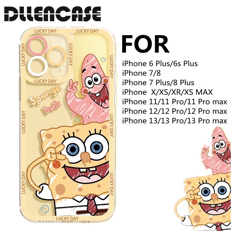 Ốp điện thoại Dllencase TPU thích hợp cho iPhone 14 13 12 11 Pro Max 6 Plus/6s Plus/7/7 Plus/8/8 Plus X/XS/XR/XS Max
